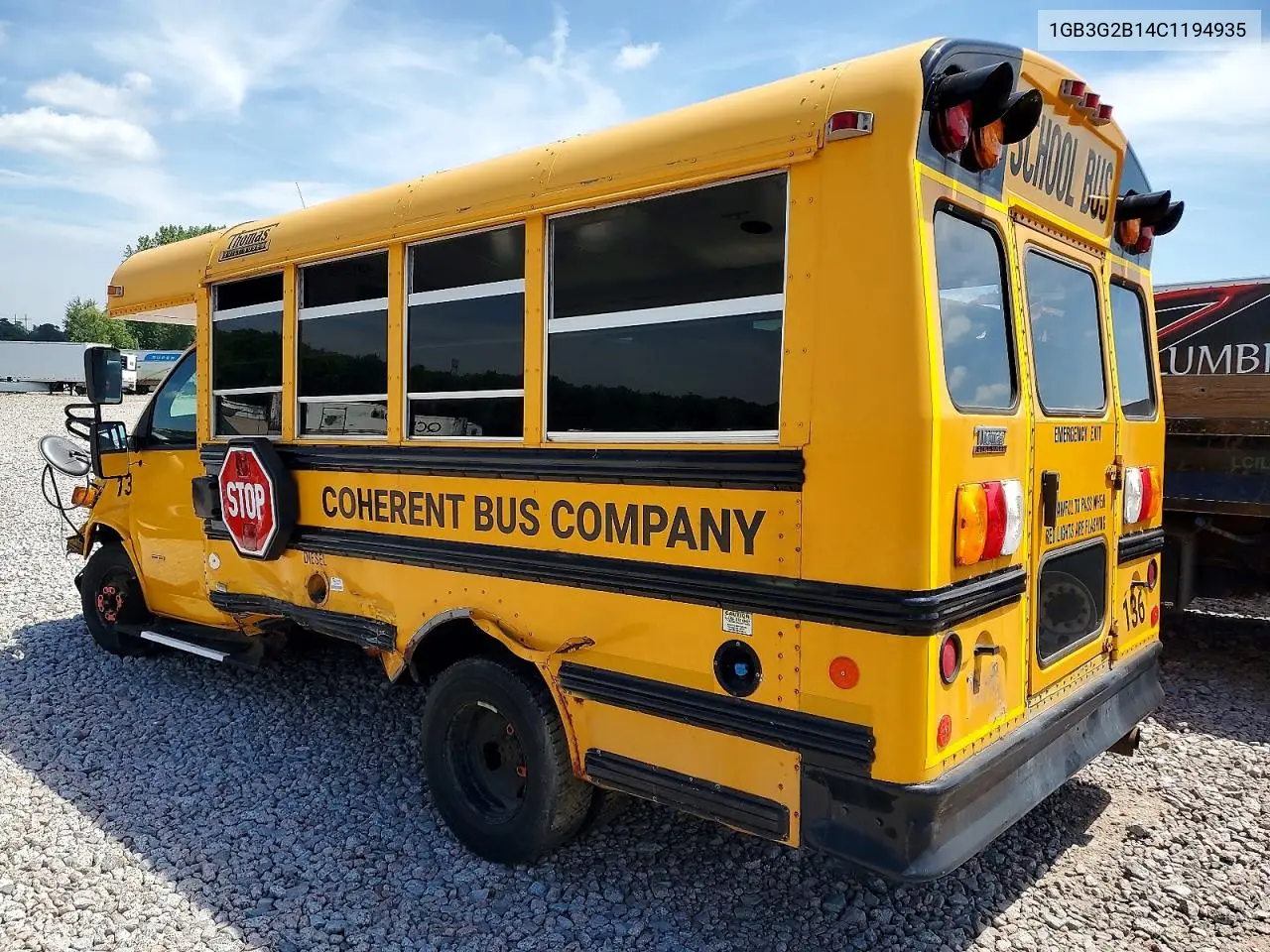 2012 Chevrolet Express - Bus VIN: 1GB3G2BL4C1194935 Lot: 60603026