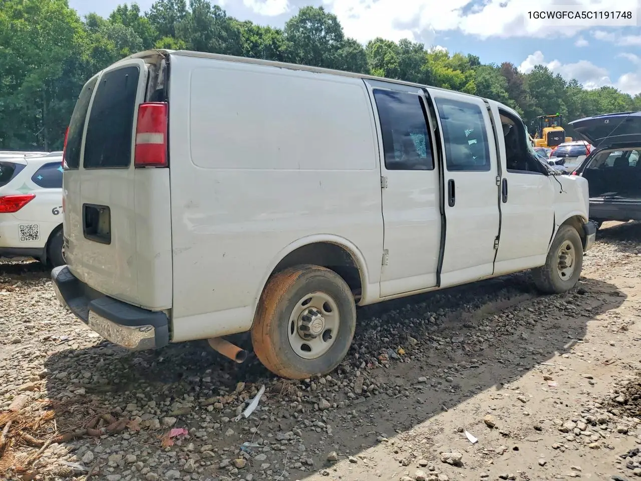 2012 Chevrolet Express G2500 VIN: 1GCWGFCA5C1191748 Lot: 61157596
