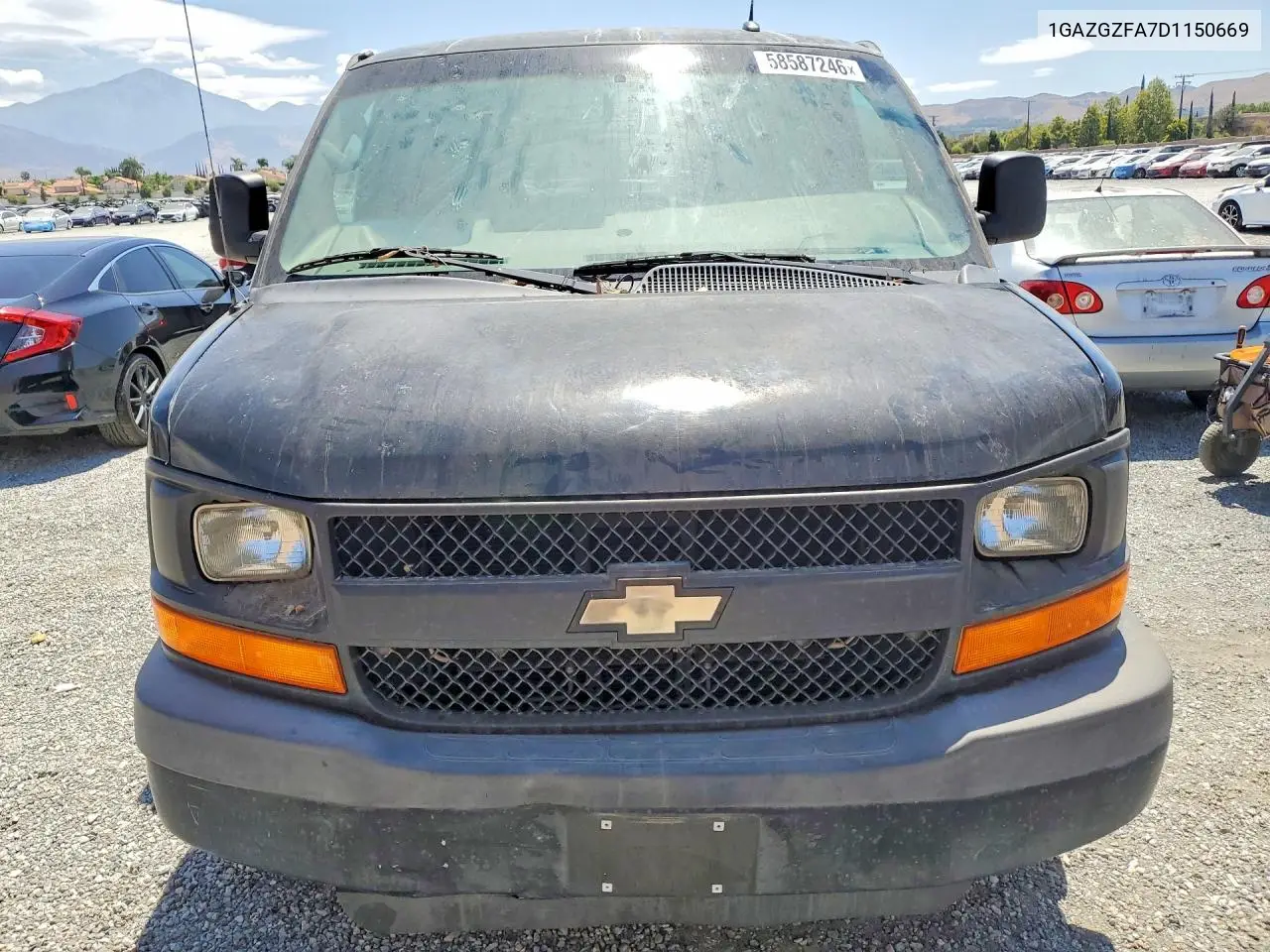 2013 Chevrolet Express G3500 Ls VIN: 1GAZGZFA7D1150669 Lot: 58587246