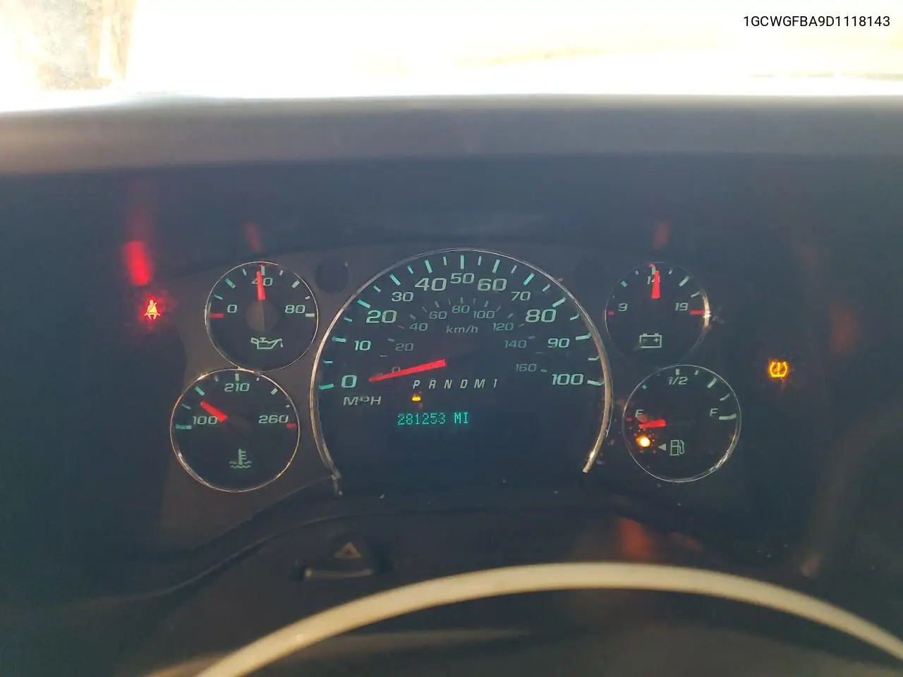 2013 Chevrolet Express G2500 VIN: 1GCWGFBA9D1118143 Lot: 66967375