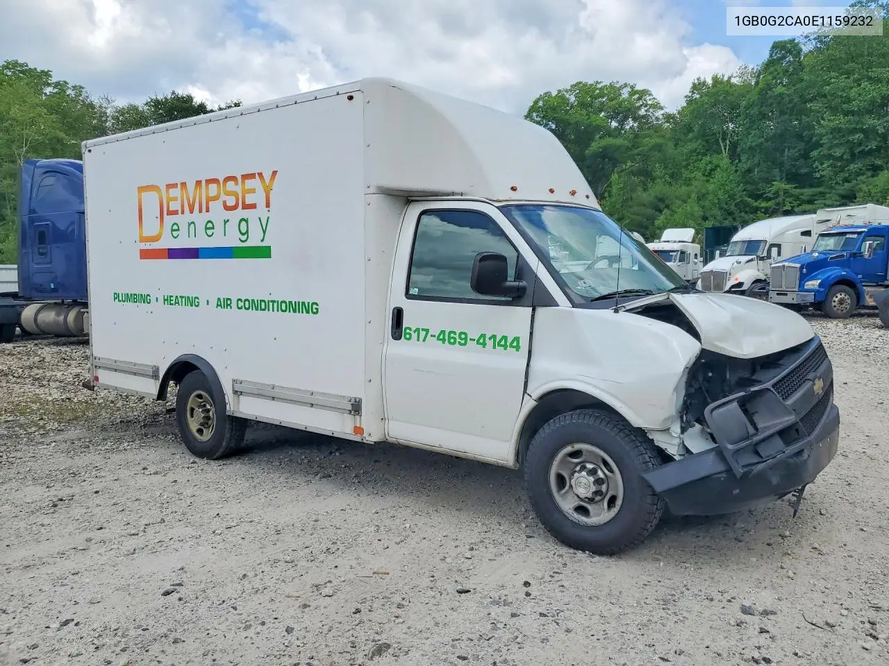 2014 Chevrolet Express Delivery Truck VIN: 1GB0G2CA0E1159232 Lot: 55518486
