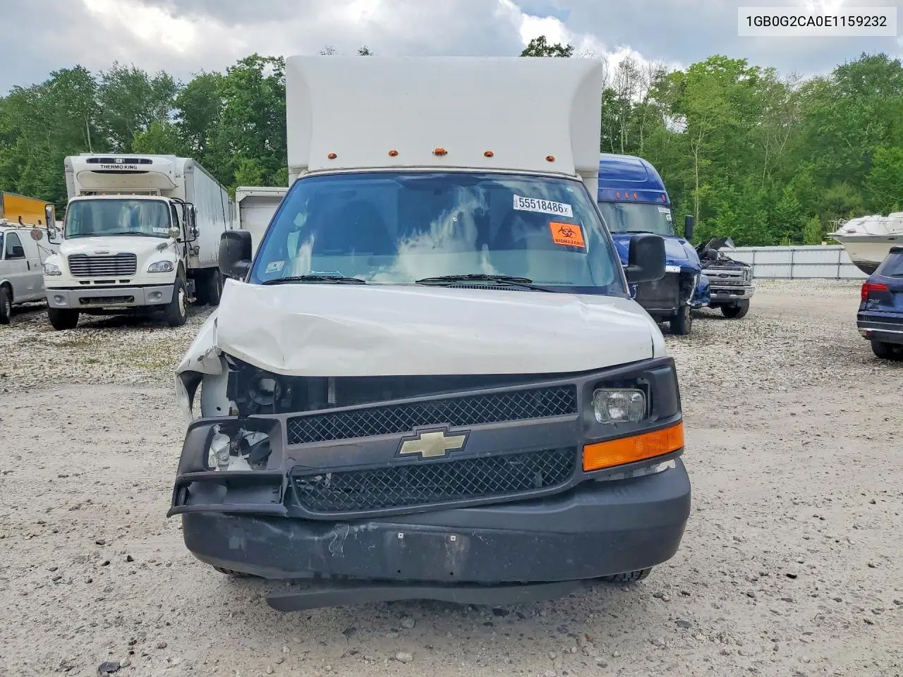 2014 Chevrolet Express Delivery Truck VIN: 1GB0G2CA0E1159232 Lot: 55518486