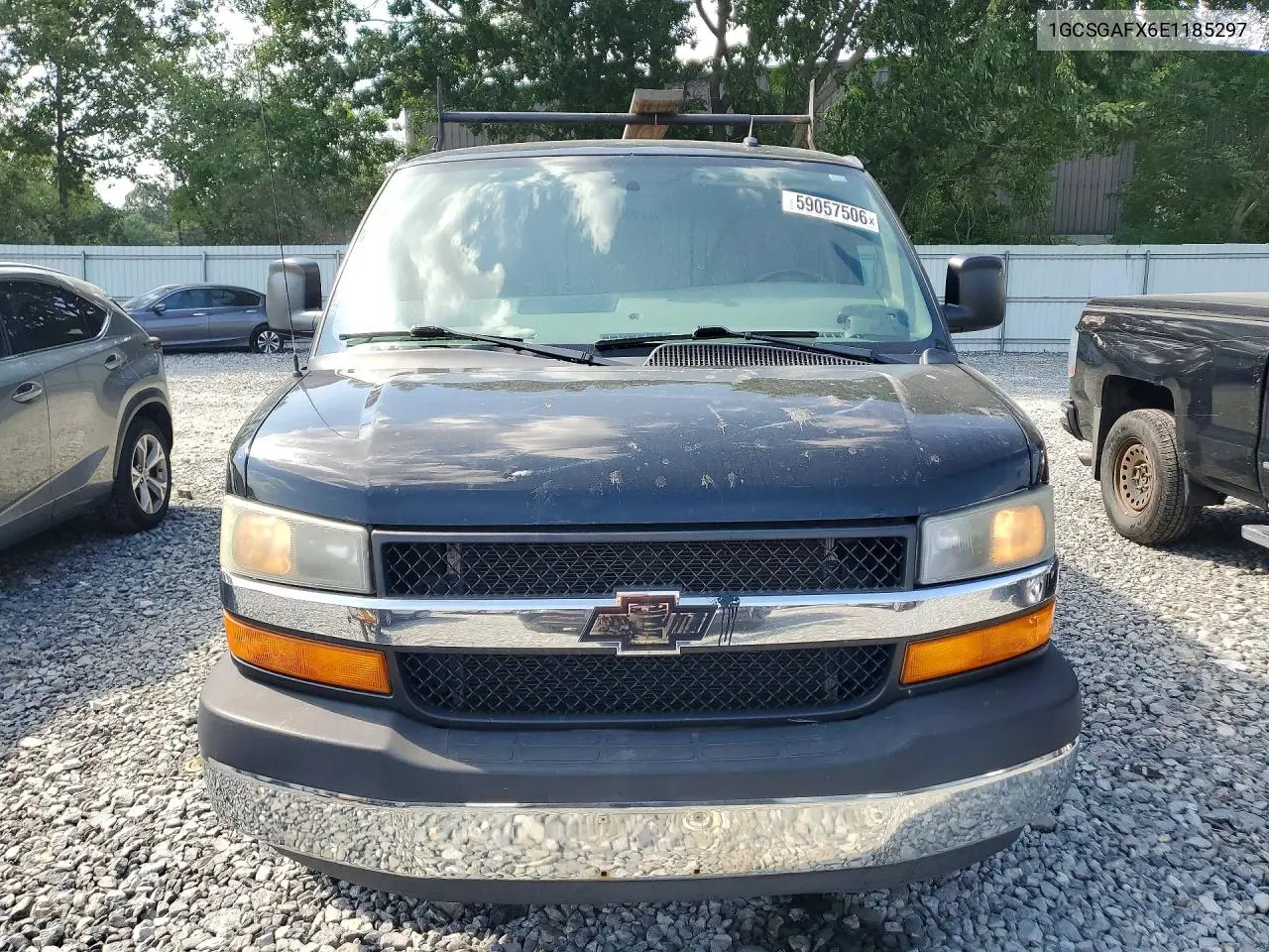 2014 Chevrolet Express 1500 Cargo Delivery Van VIN: 1GCSGAFX6E1185297 Lot: 59057506