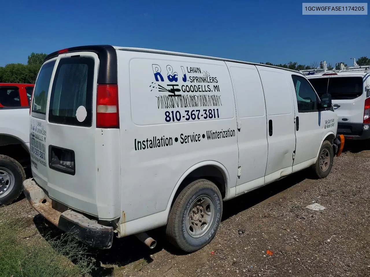 2014 Chevrolet Express G2500 VIN: 1GCWGFFA5E1174205 Lot: 59620986