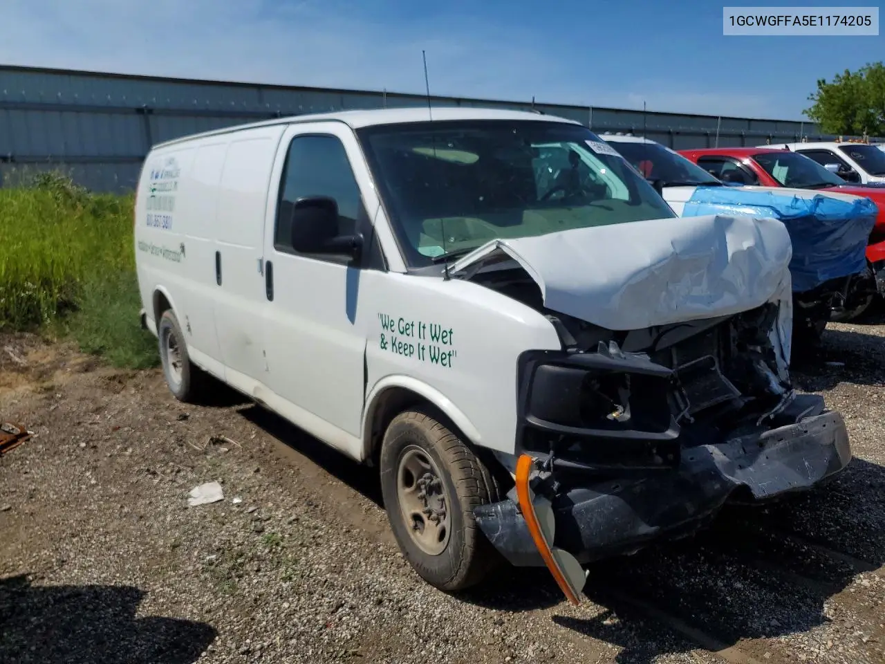 2014 Chevrolet Express G2500 VIN: 1GCWGFFA5E1174205 Lot: 59620986