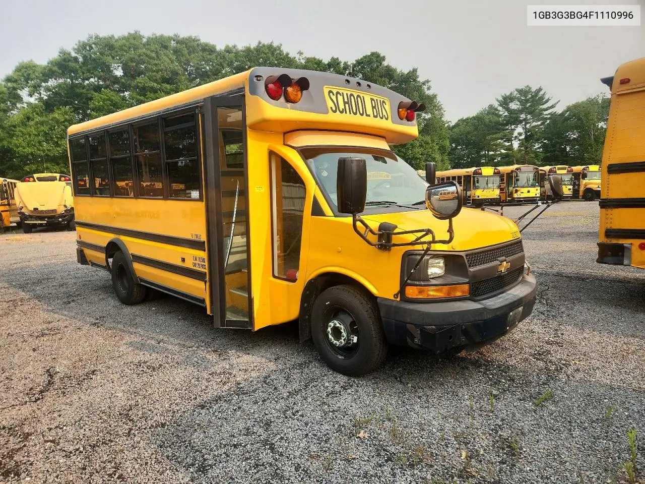 2015 Chevrolet Express G3 - School Bus VIN: 1GB3G3BG4F1110996 Lot: 58216946