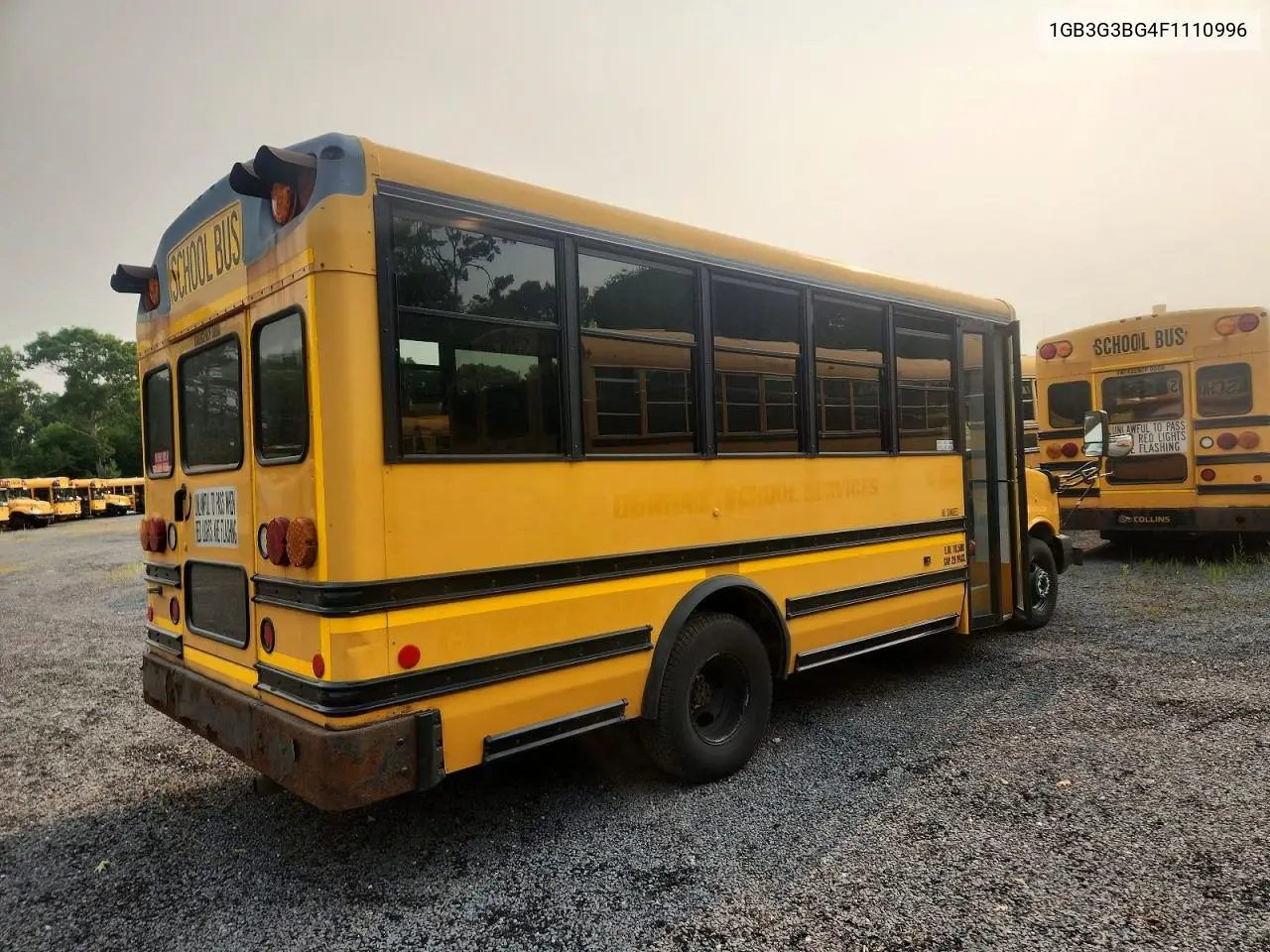 2015 Chevrolet Express G3 - School Bus VIN: 1GB3G3BG4F1110996 Lot: 58216946