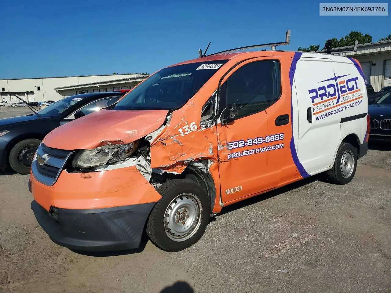 2015 Chevrolet City Express Lt VIN: 3N63M0ZN4FK693766 Lot: 60744976