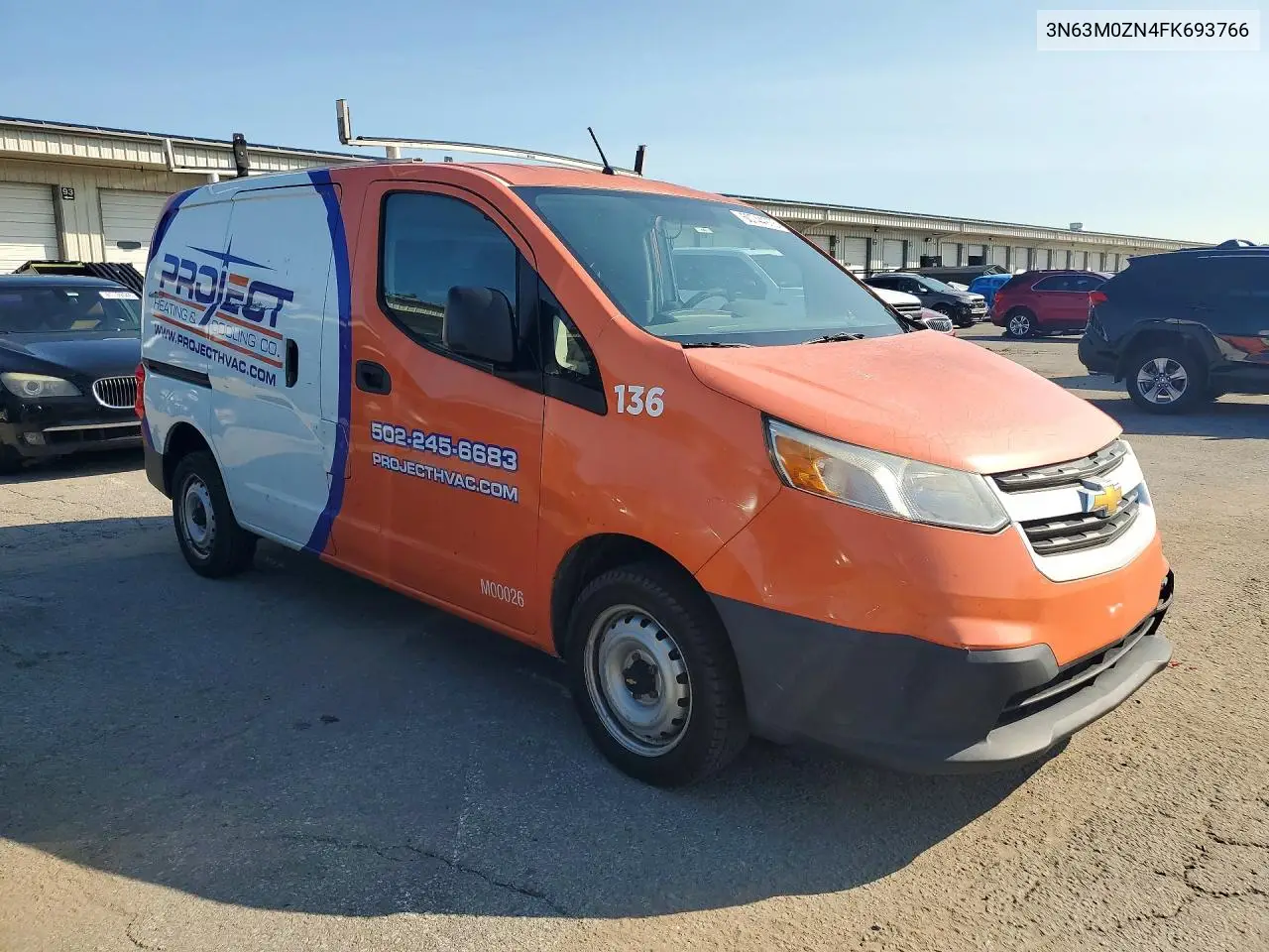 2015 Chevrolet City Express Lt VIN: 3N63M0ZN4FK693766 Lot: 60744976