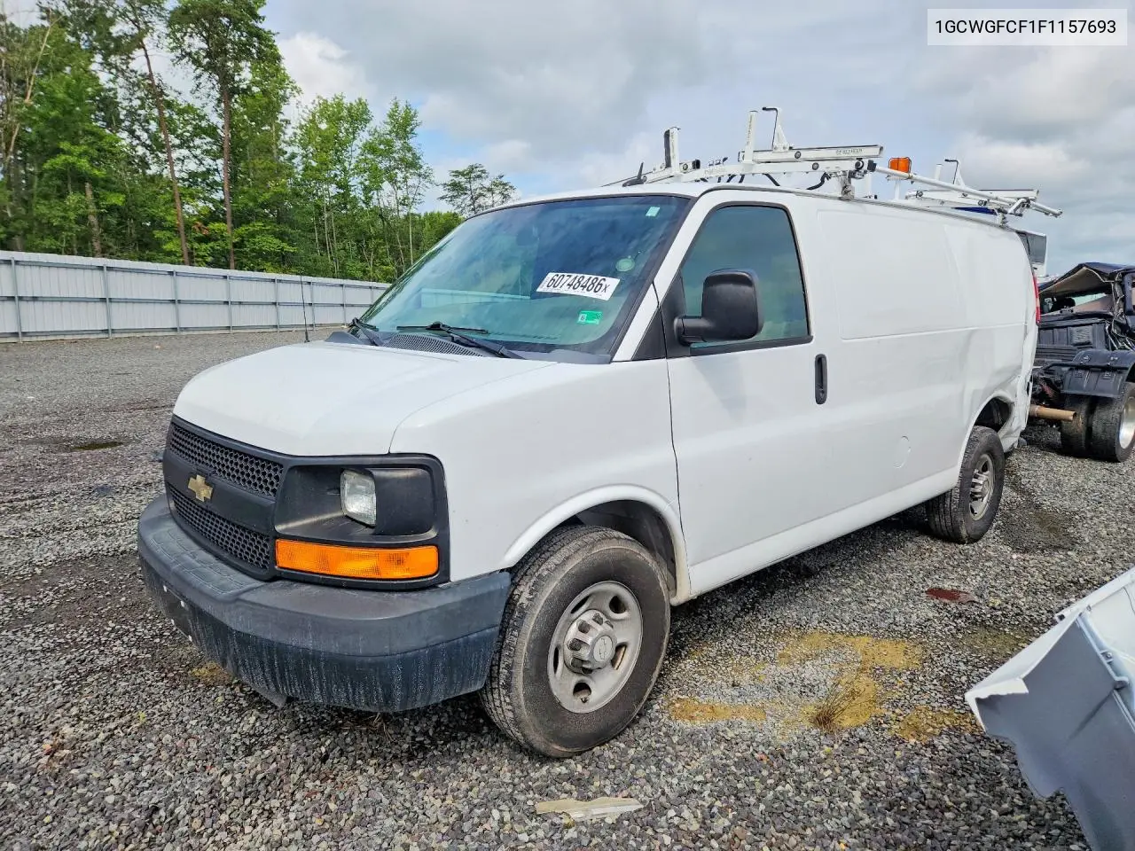 2015 Chevrolet Express G2500 VIN: 1GCWGFCF1F1157693 Lot: 60748486