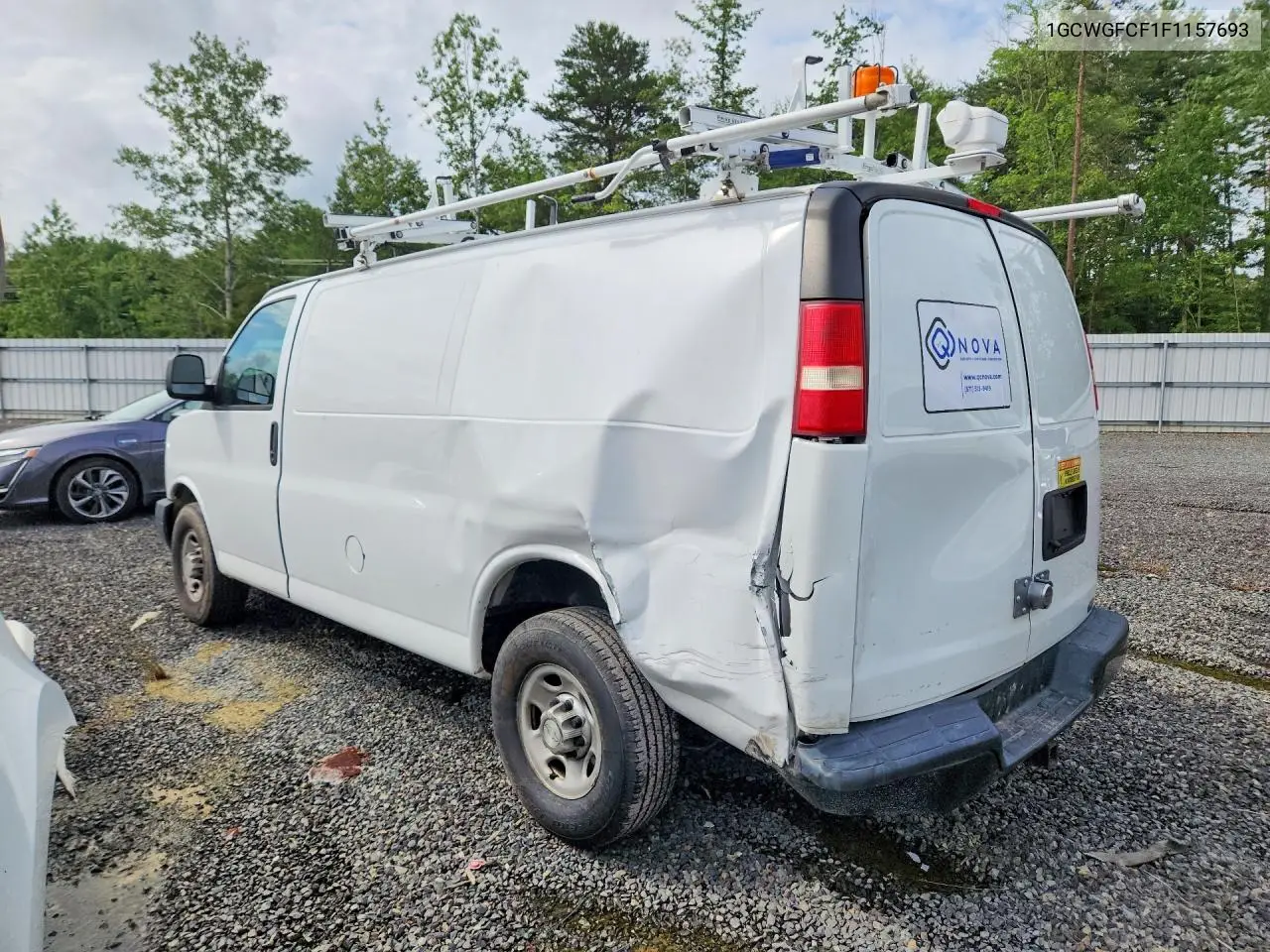 2015 Chevrolet Express G2500 VIN: 1GCWGFCF1F1157693 Lot: 60748486