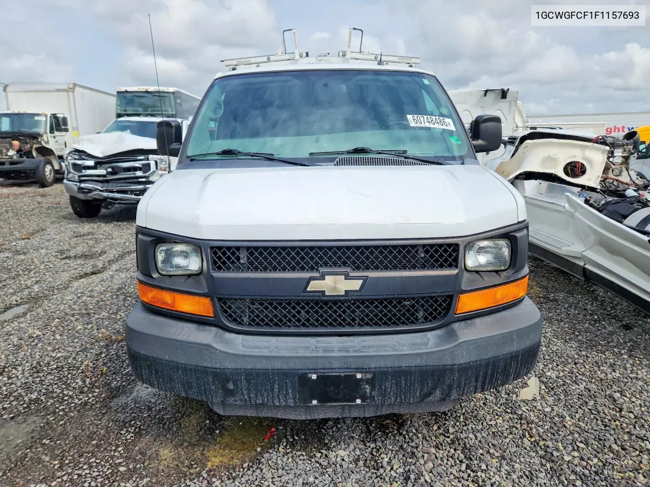 2015 Chevrolet Express G2500 VIN: 1GCWGFCF1F1157693 Lot: 60748486
