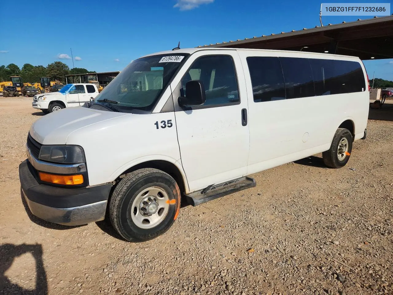 2015 Chevrolet Express G3500 Lt VIN: 1GBZG1FF7F1232686 Lot: 61394786
