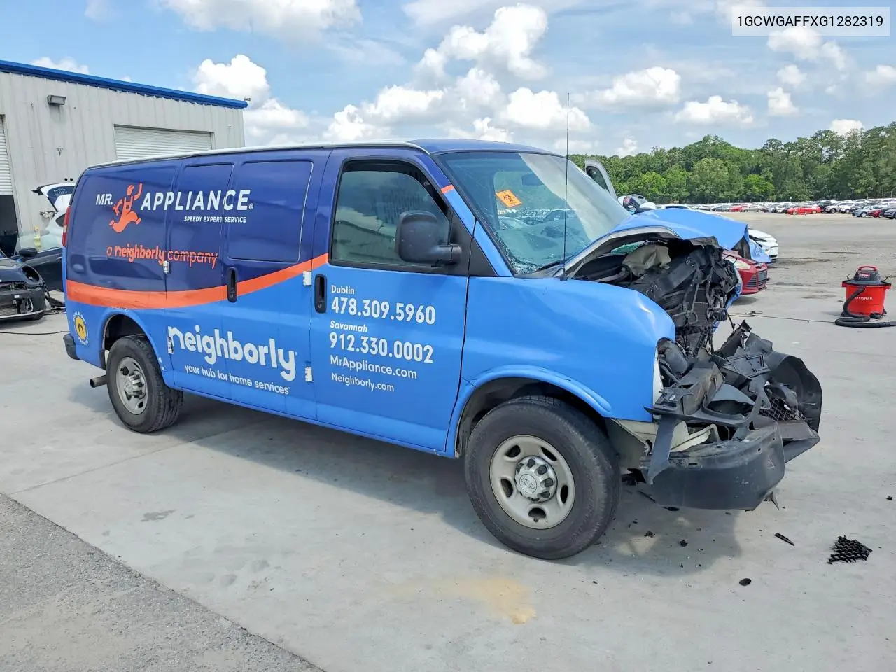 2016 Chevrolet Express G2500 VIN: 1GCWGAFFXG1282319 Lot: 56285306