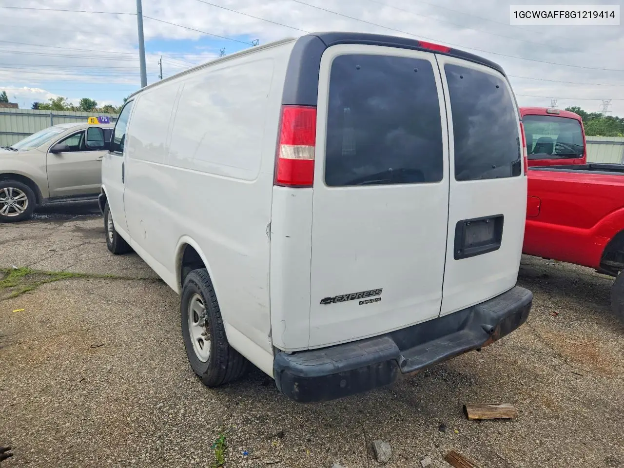 2016 Chevrolet Express G2500 VIN: 1GCWGAFF8G1219414 Lot: 57013906