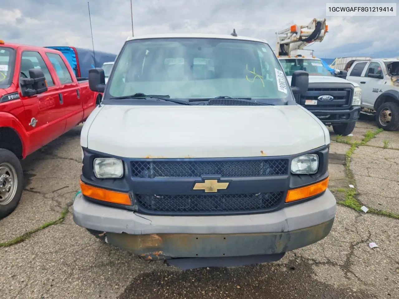 2016 Chevrolet Express G2500 VIN: 1GCWGAFF8G1219414 Lot: 57013906
