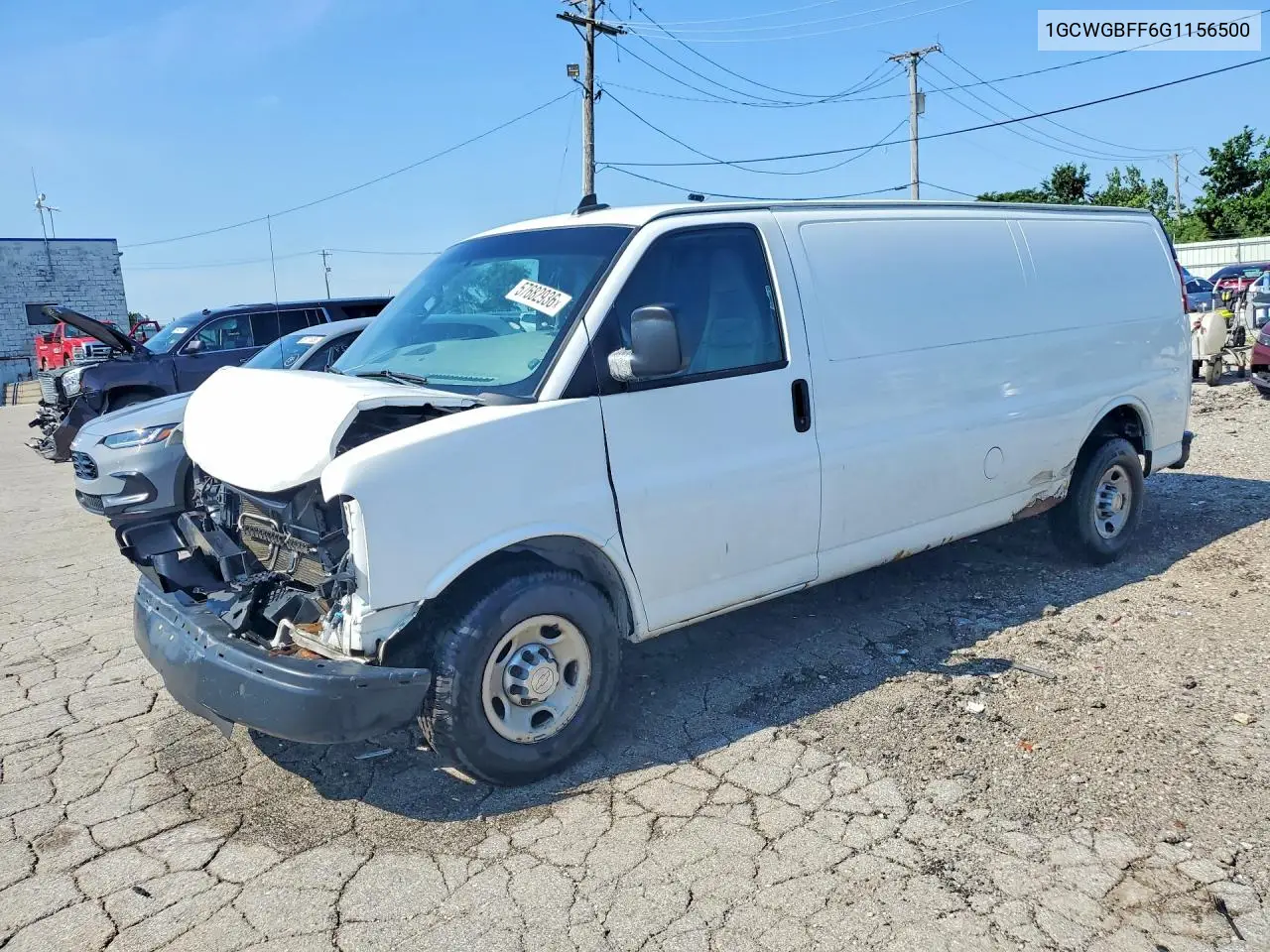 2016 Chevrolet Express G2500 VIN: 1GCWGBFF6G1156500 Lot: 57682936