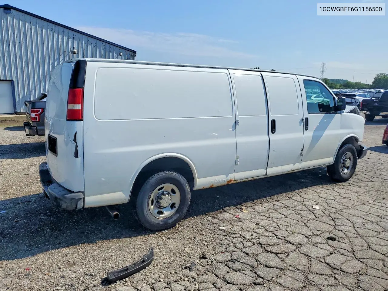 2016 Chevrolet Express G2500 VIN: 1GCWGBFF6G1156500 Lot: 57682936