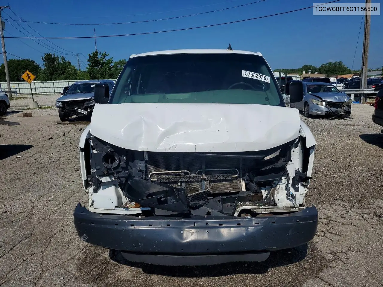 2016 Chevrolet Express G2500 VIN: 1GCWGBFF6G1156500 Lot: 57682936