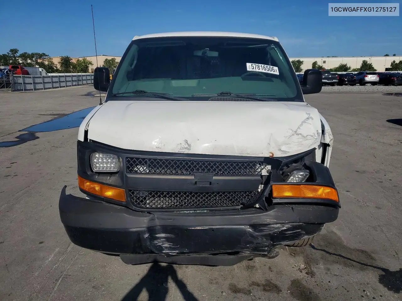 2016 Chevrolet Express G2500 VIN: 1GCWGAFFXG1275127 Lot: 57816506