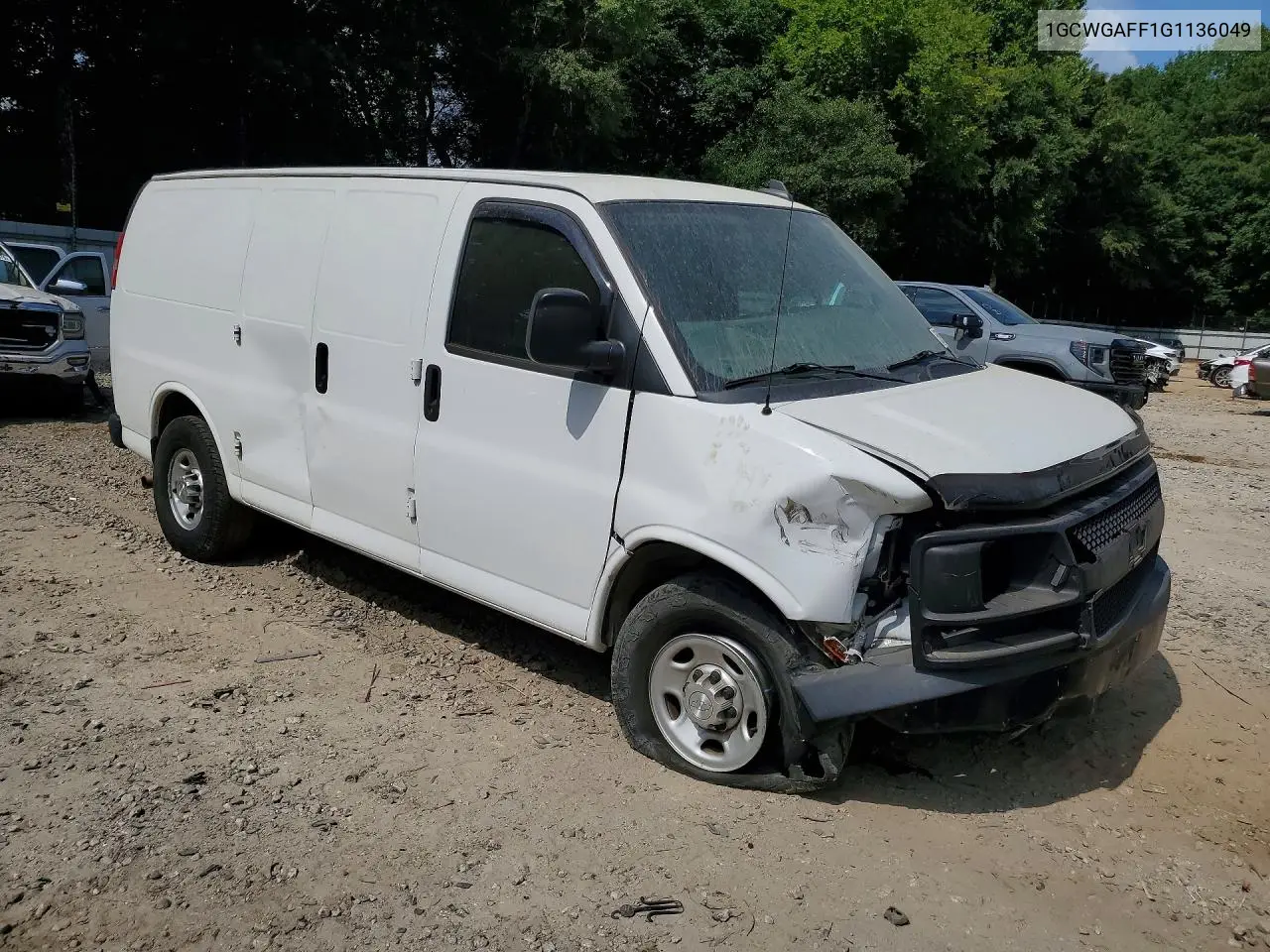 2016 Chevrolet Express G2500 VIN: 1GCWGAFF1G1136049 Lot: 58965846