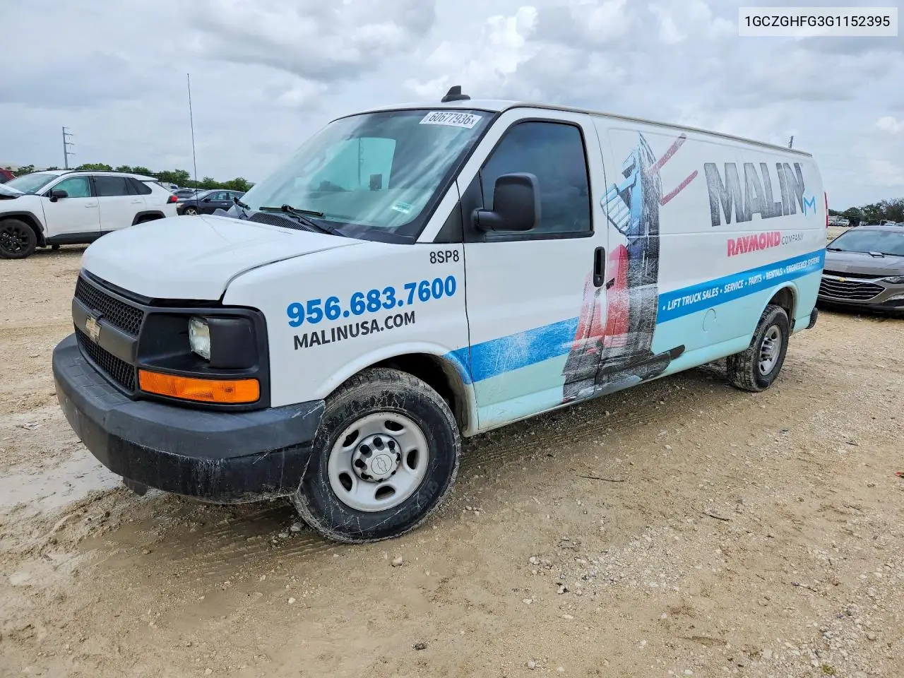 2016 Chevrolet Express G3500 VIN: 1GCZGHFG3G1152395 Lot: 60677936