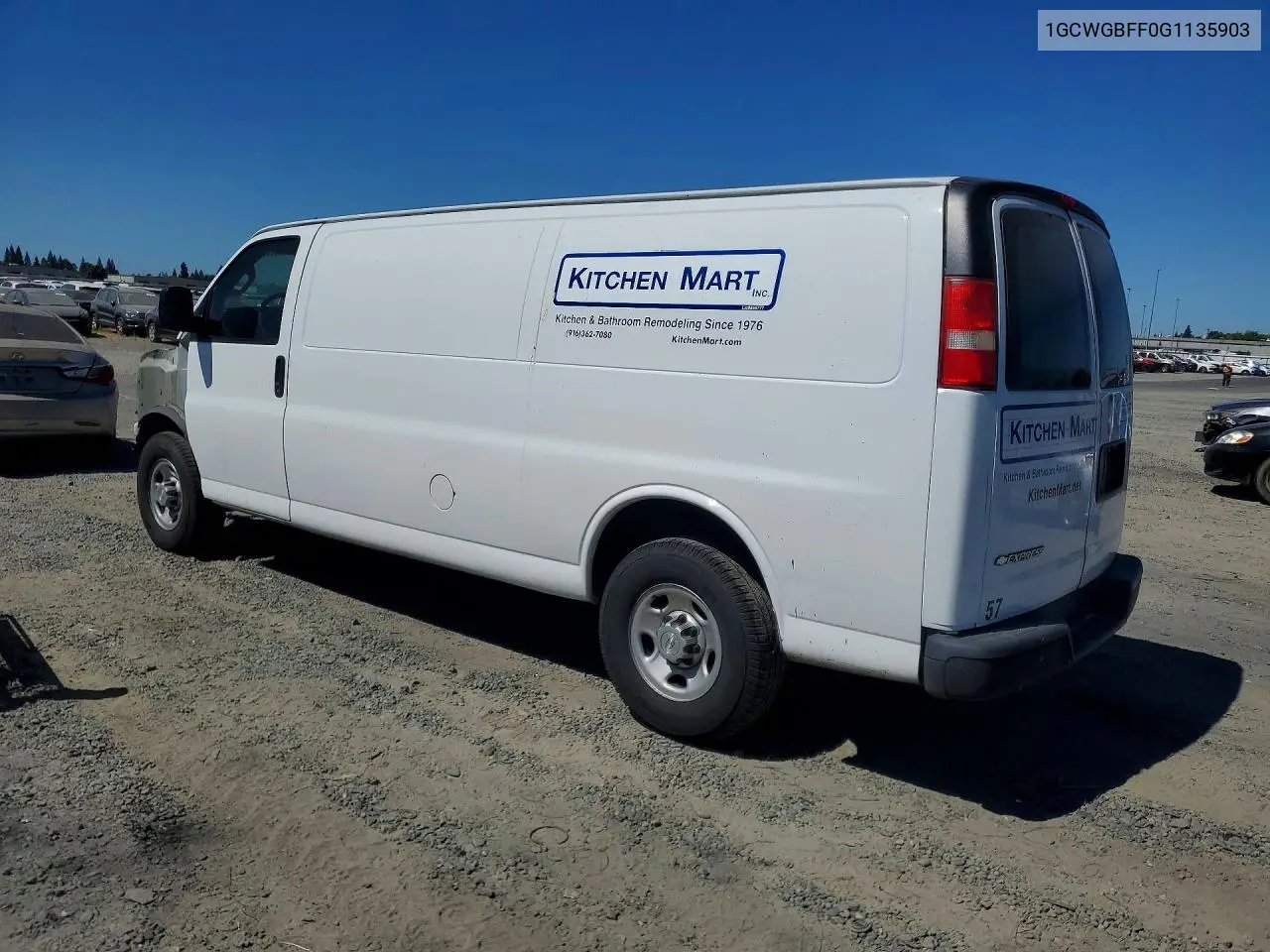 2016 Chevrolet Express G2500 VIN: 1GCWGBFF0G1135903 Lot: 60941796