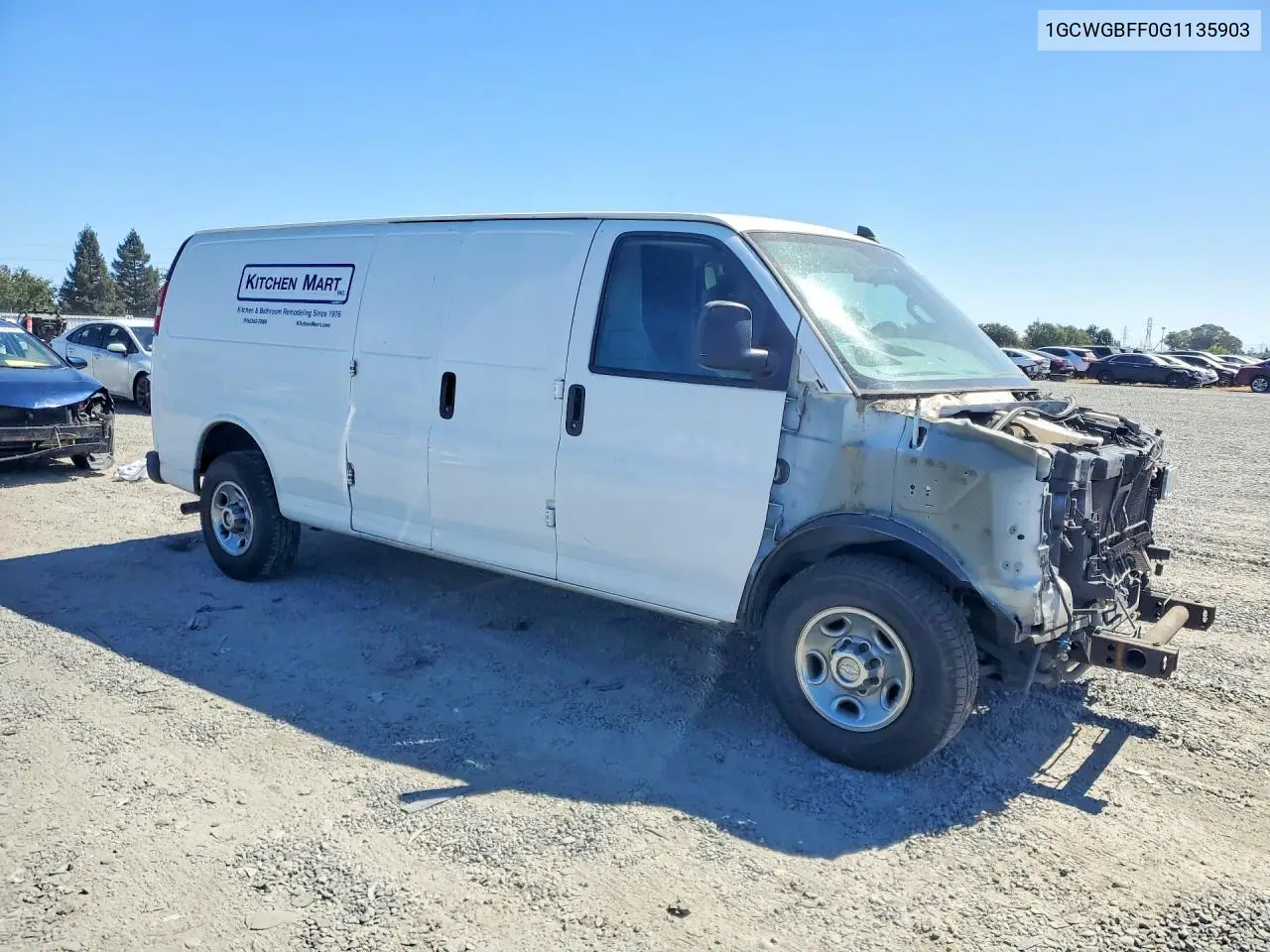 2016 Chevrolet Express G2500 VIN: 1GCWGBFF0G1135903 Lot: 60941796