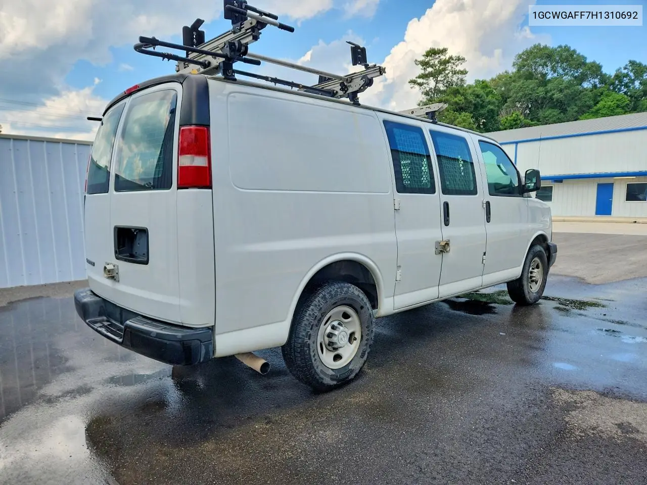 2017 Chevrolet Express G2500 VIN: 1GCWGAFF7H1310692 Lot: 54811816