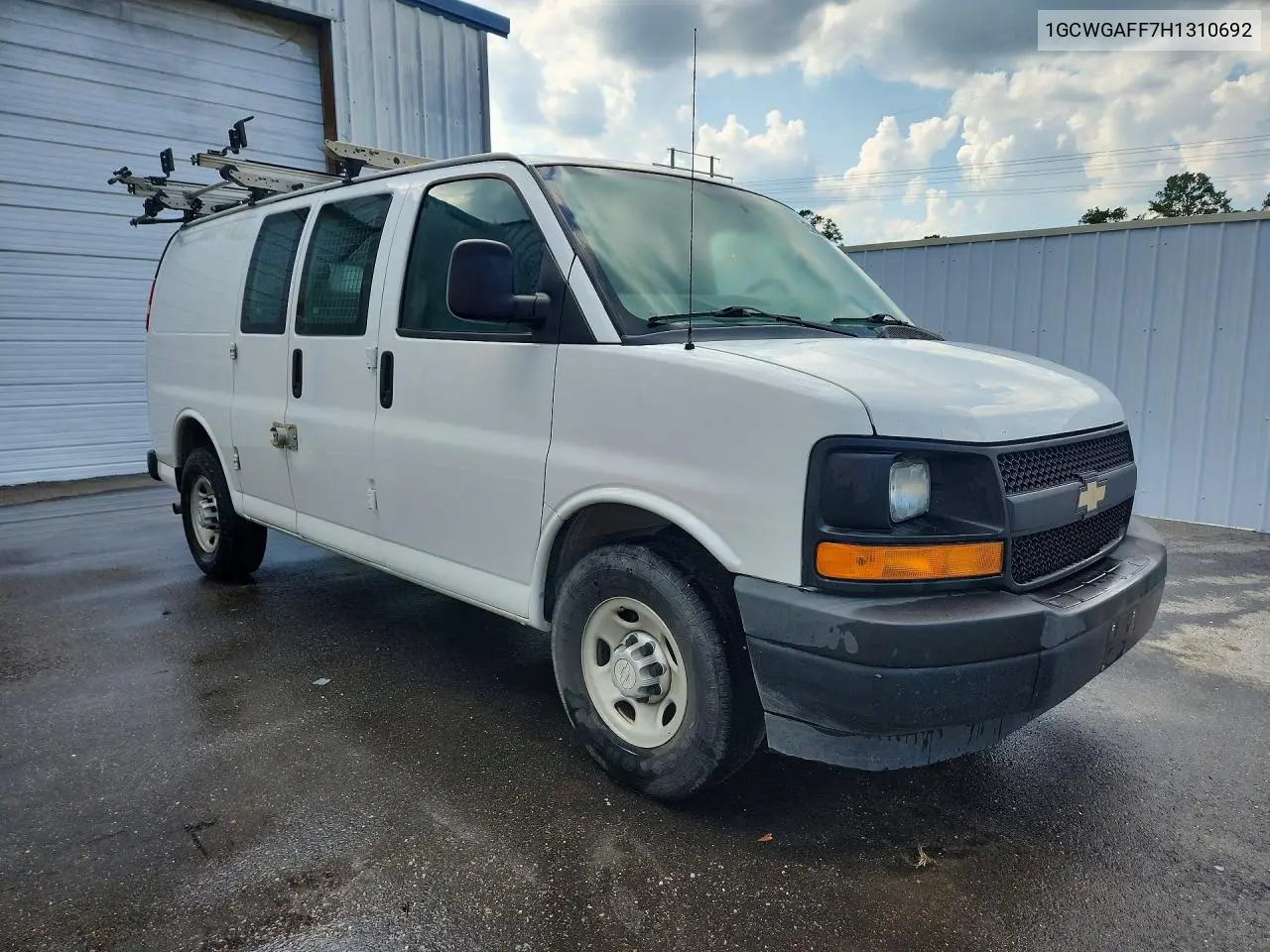 2017 Chevrolet Express G2500 VIN: 1GCWGAFF7H1310692 Lot: 54811816