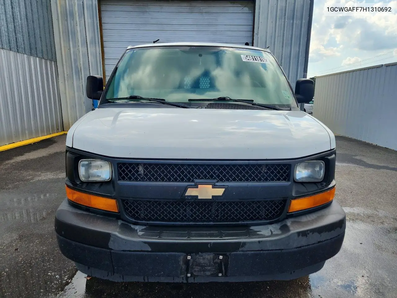 2017 Chevrolet Express G2500 VIN: 1GCWGAFF7H1310692 Lot: 54811816