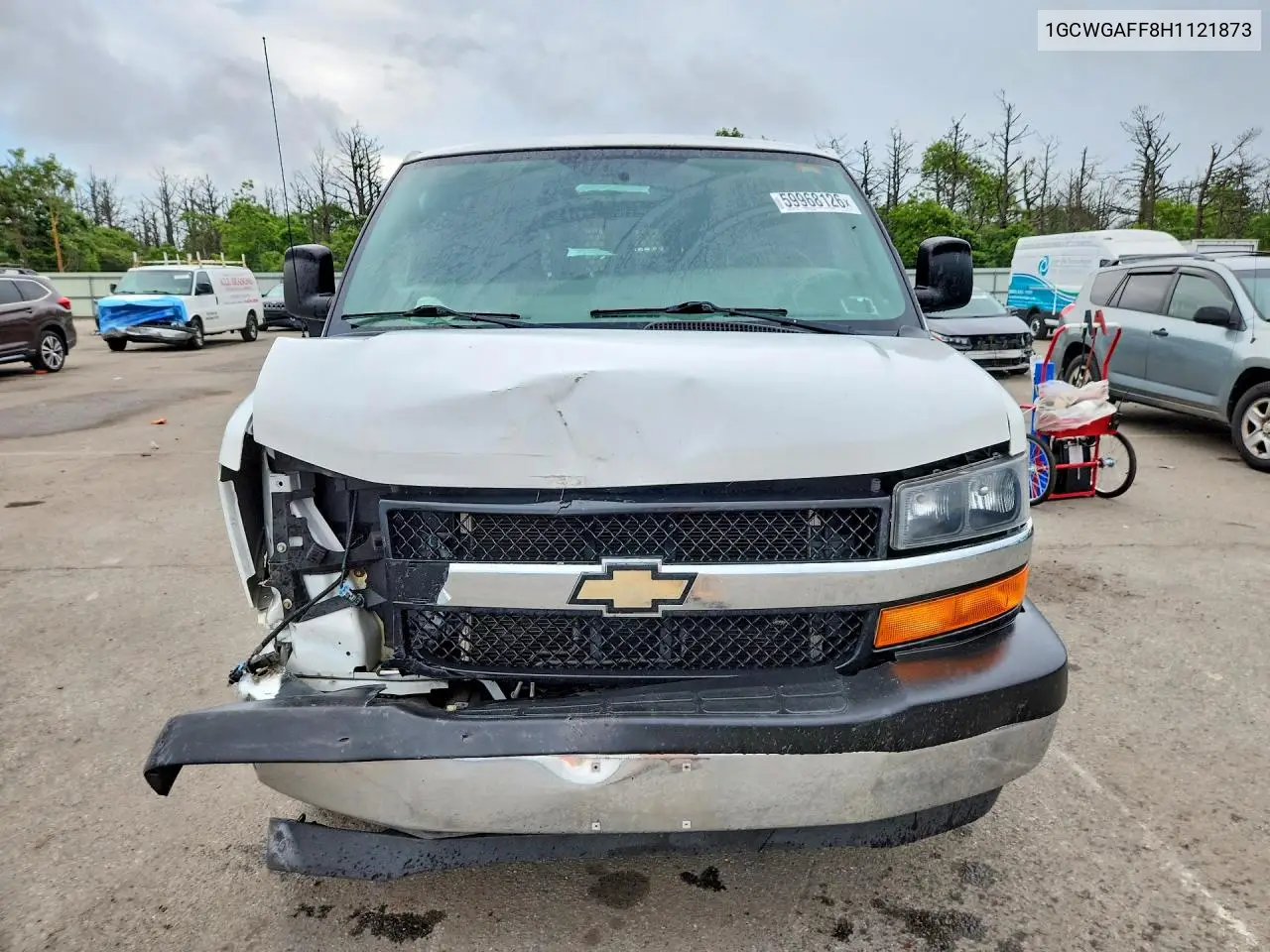 2017 Chevrolet Express G2500 VIN: 1GCWGAFF8H1121873 Lot: 59968126