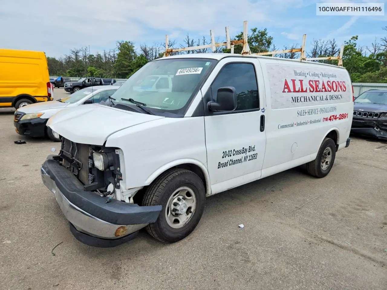 2017 Chevrolet Express G2500 VIN: 1GCWGAFF1H1116496 Lot: 60249256