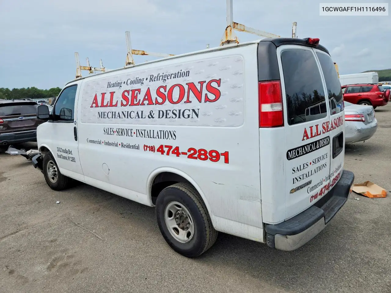 2017 Chevrolet Express G2500 VIN: 1GCWGAFF1H1116496 Lot: 60249256