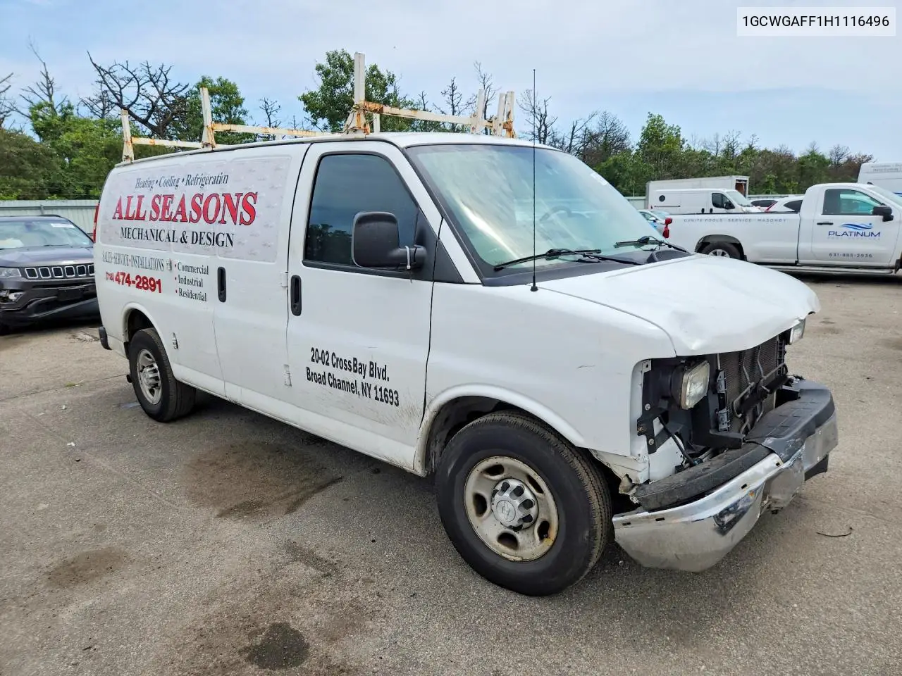 2017 Chevrolet Express G2500 VIN: 1GCWGAFF1H1116496 Lot: 60249256