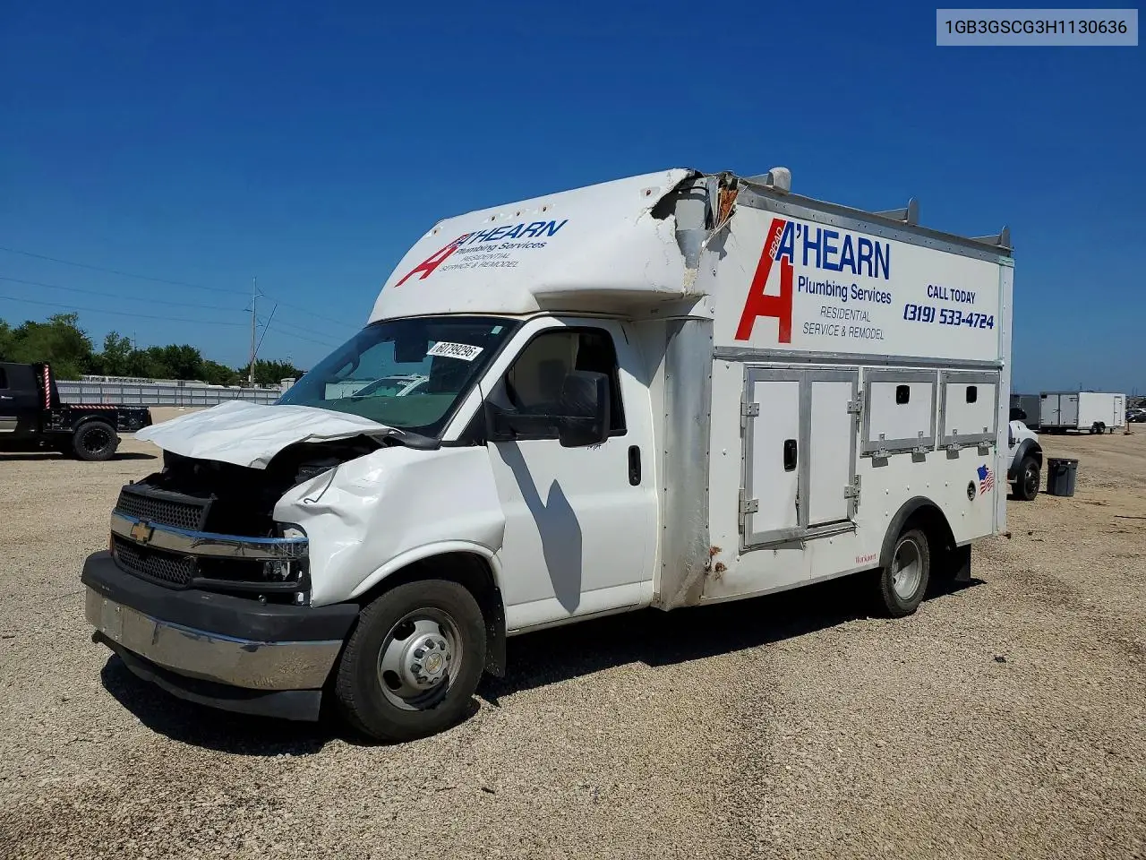 2017 Chevrolet Express Delivery Truck VIN: 1GB3GSCG3H1130636 Lot: 60799296