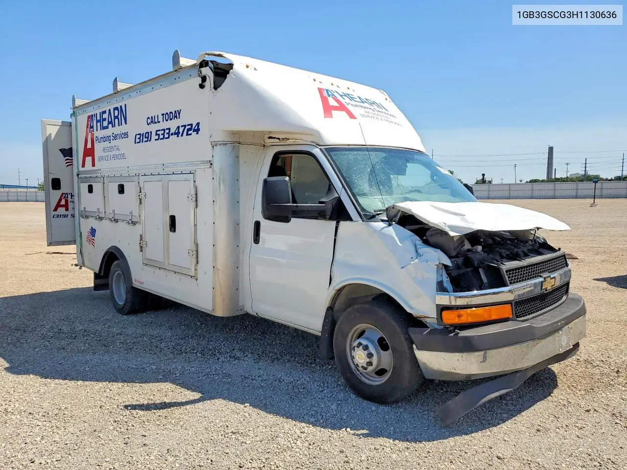 2017 Chevrolet Express Delivery Truck VIN: 1GB3GSCG3H1130636 Lot: 60799296
