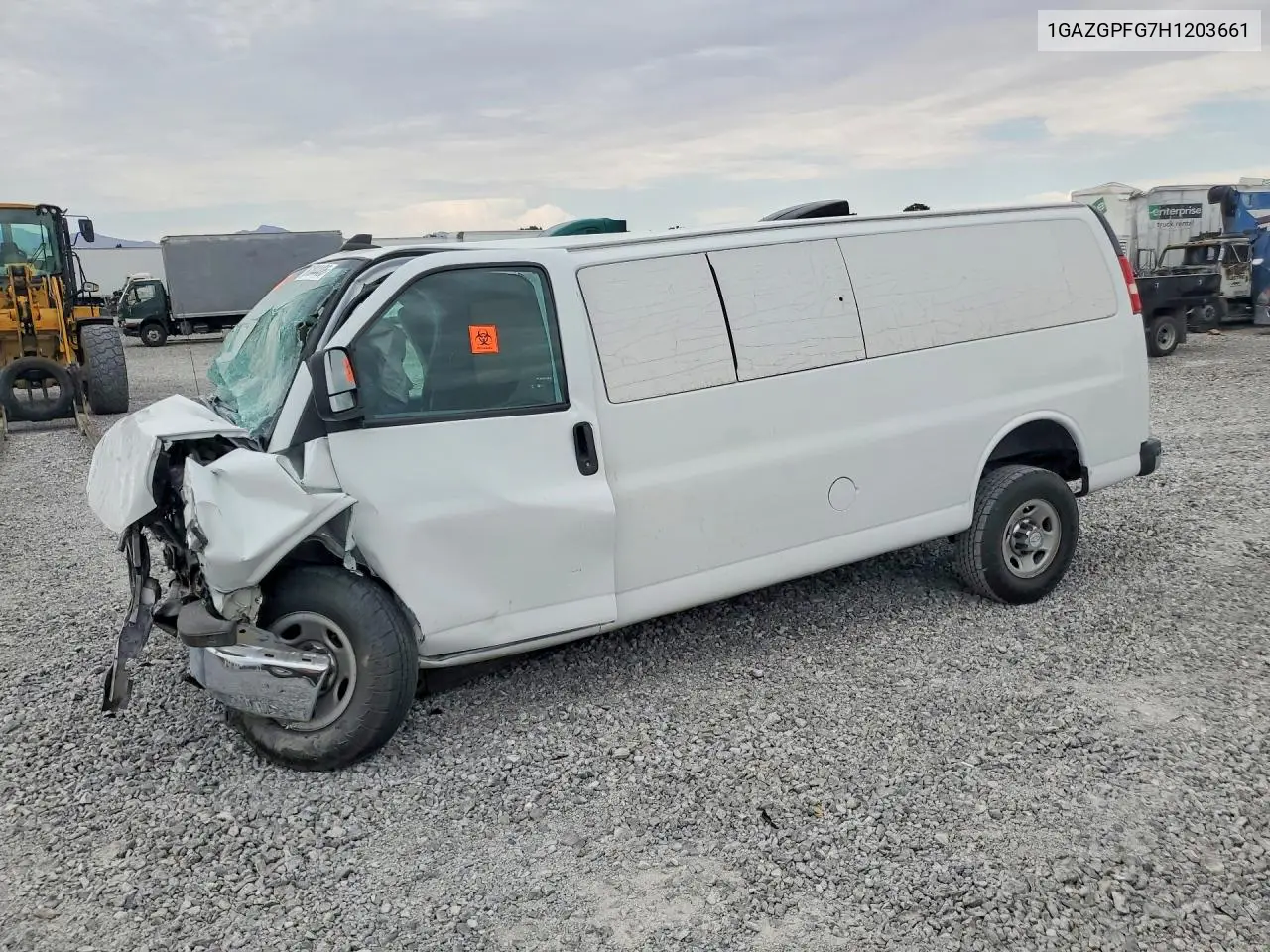 2017 Chevrolet Express G3500 Lt VIN: 1GAZGPFG7H1203661 Lot: 61044406