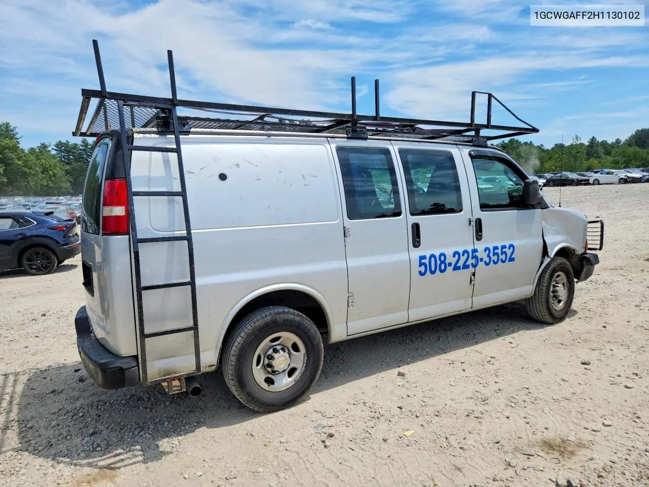2017 Chevrolet Express G2500 VIN: 1GCWGAFF2H1130102 Lot: 61305986