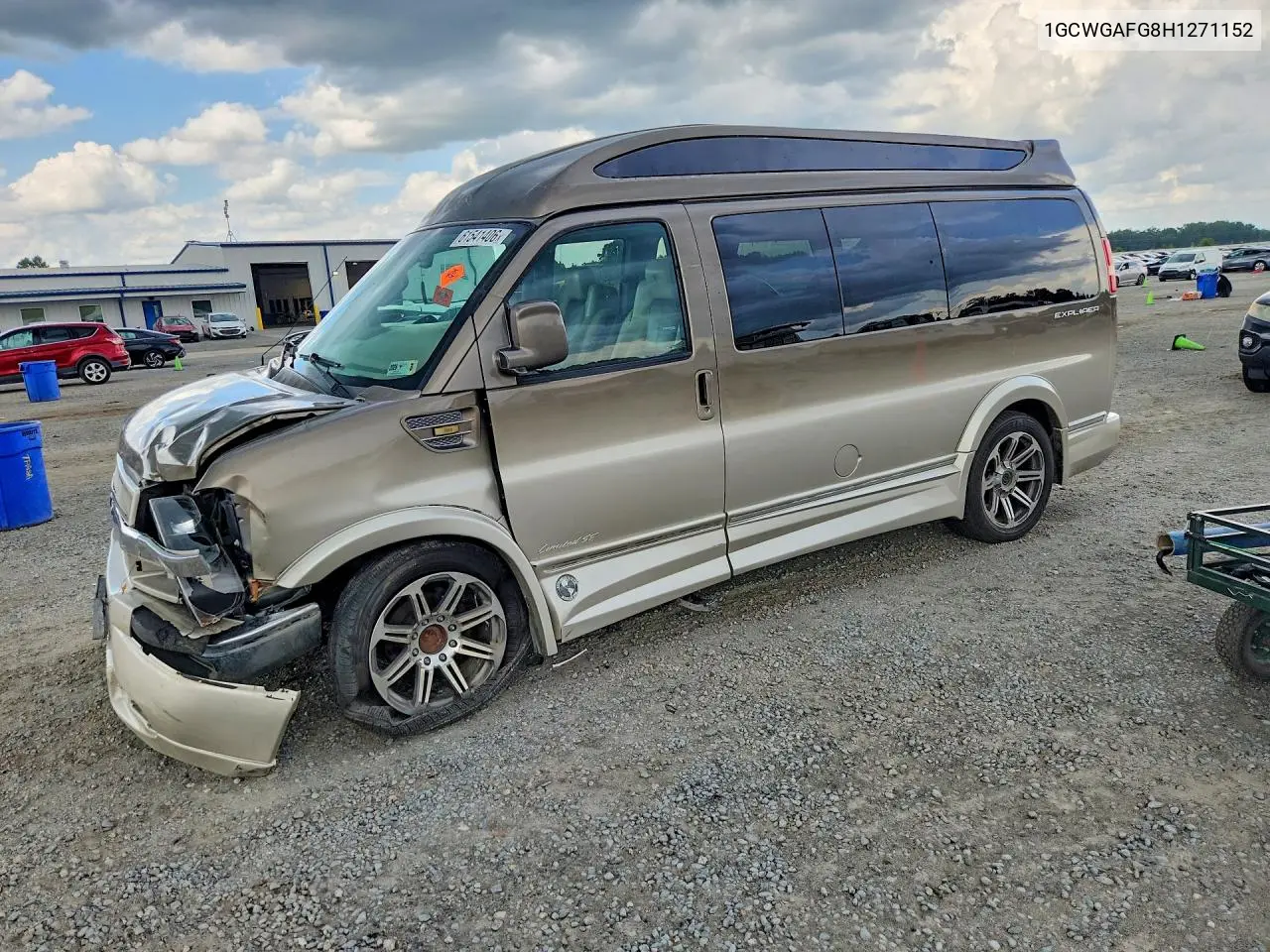 2017 Chevrolet Express G2500 VIN: 1GCWGAFG8H1271152 Lot: 61541406