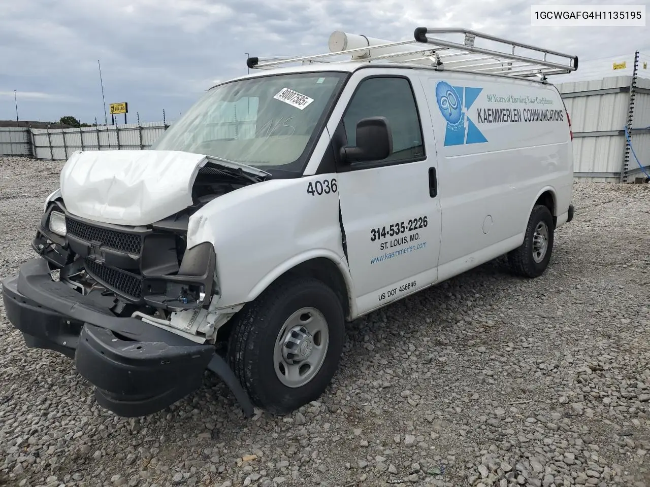 1GCWGAFG4H1135195 2017 Chev Express G2500