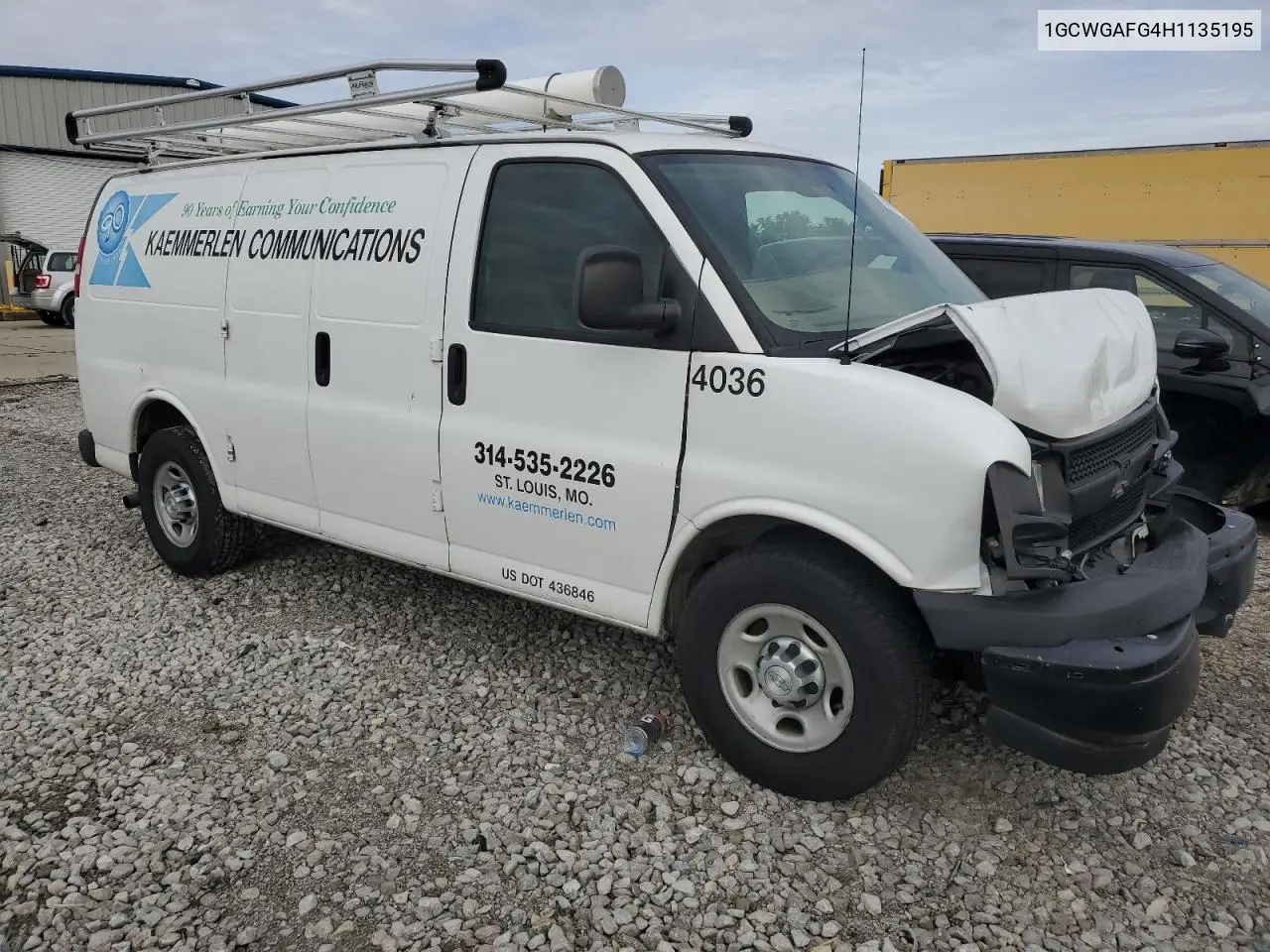 1GCWGAFG4H1135195 2017 Chev Express G2500