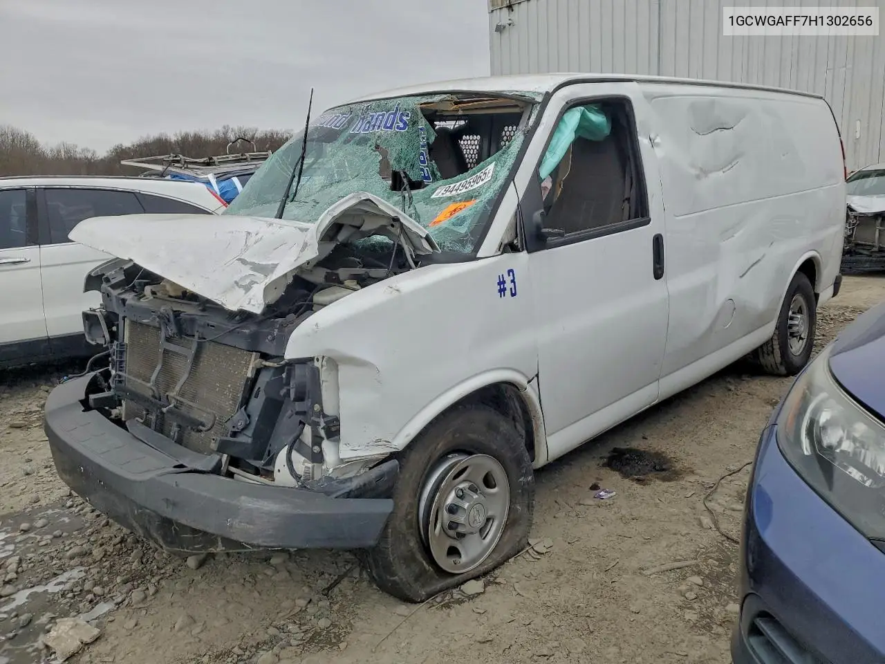2017 Chevrolet Express G2500 VIN: 1GCWGAFF7H1302656 Lot: 94495965
