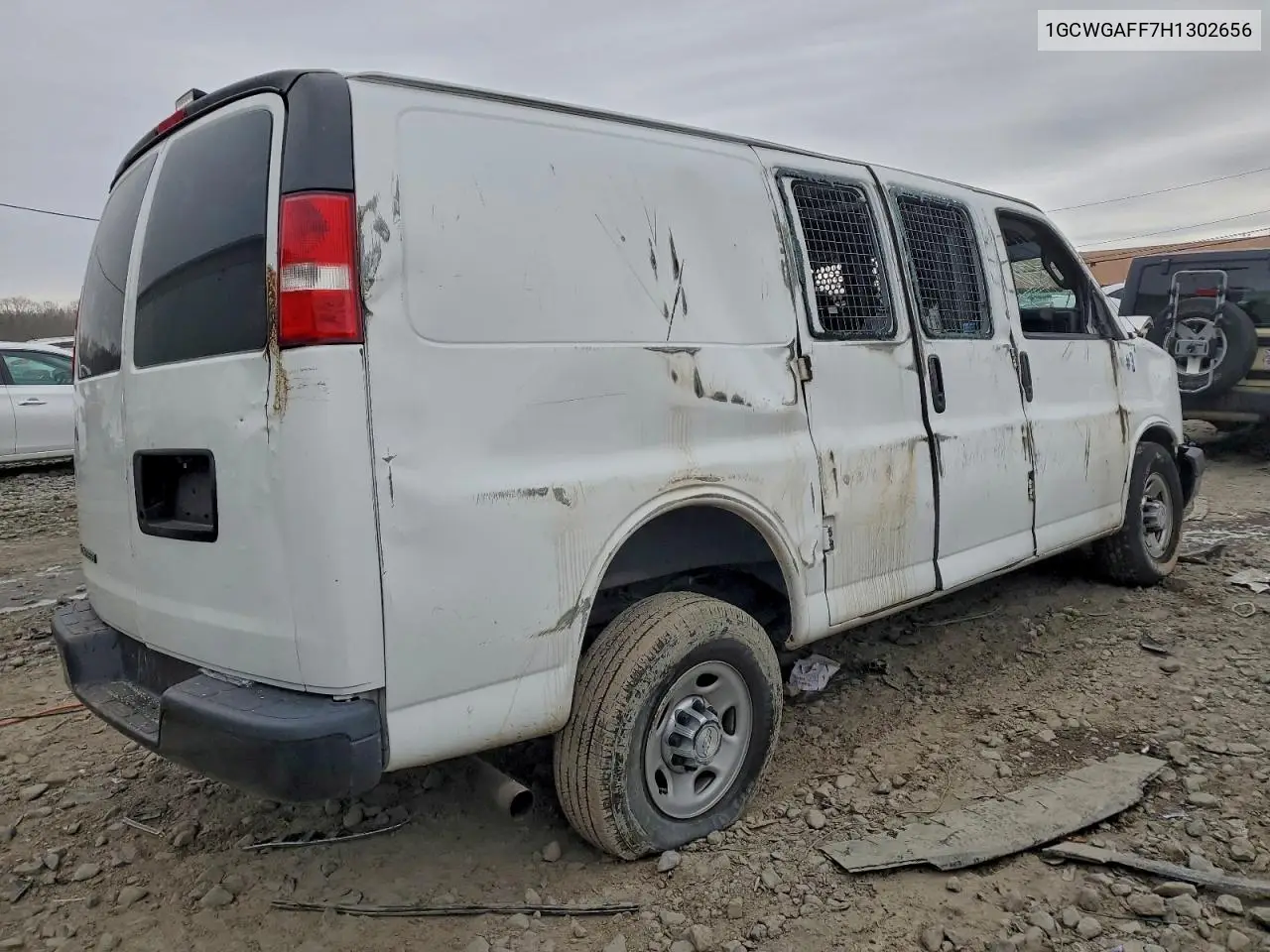 2017 Chevrolet Express G2500 VIN: 1GCWGAFF7H1302656 Lot: 94495965
