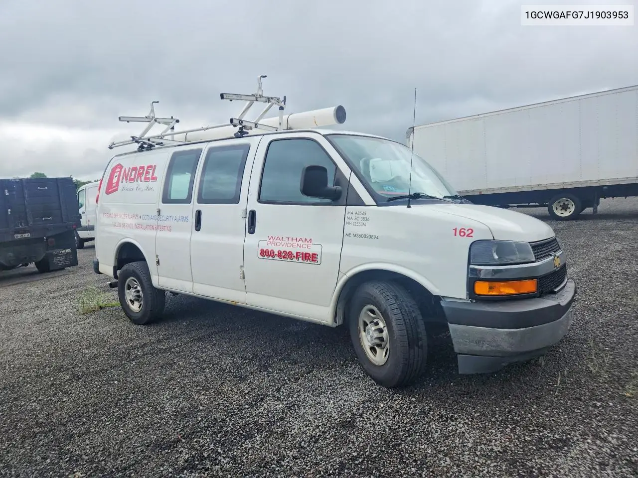 2018 Chevrolet Express G2500 VIN: 1GCWGAFG7J1903953 Lot: 55301926