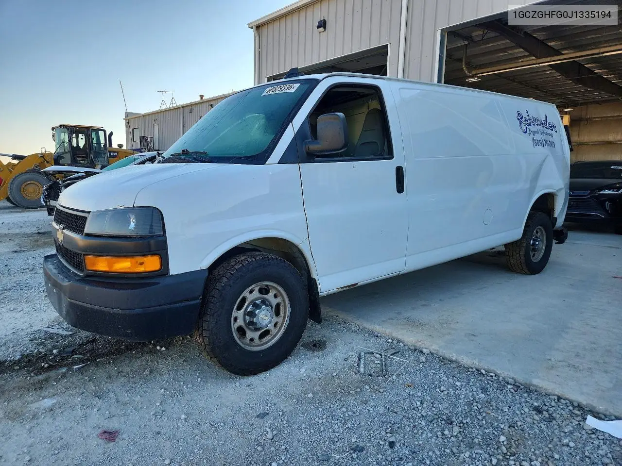 2018 Chevrolet Express G3500 VIN: 1GCZGHFG0J1335194 Lot: 60829336