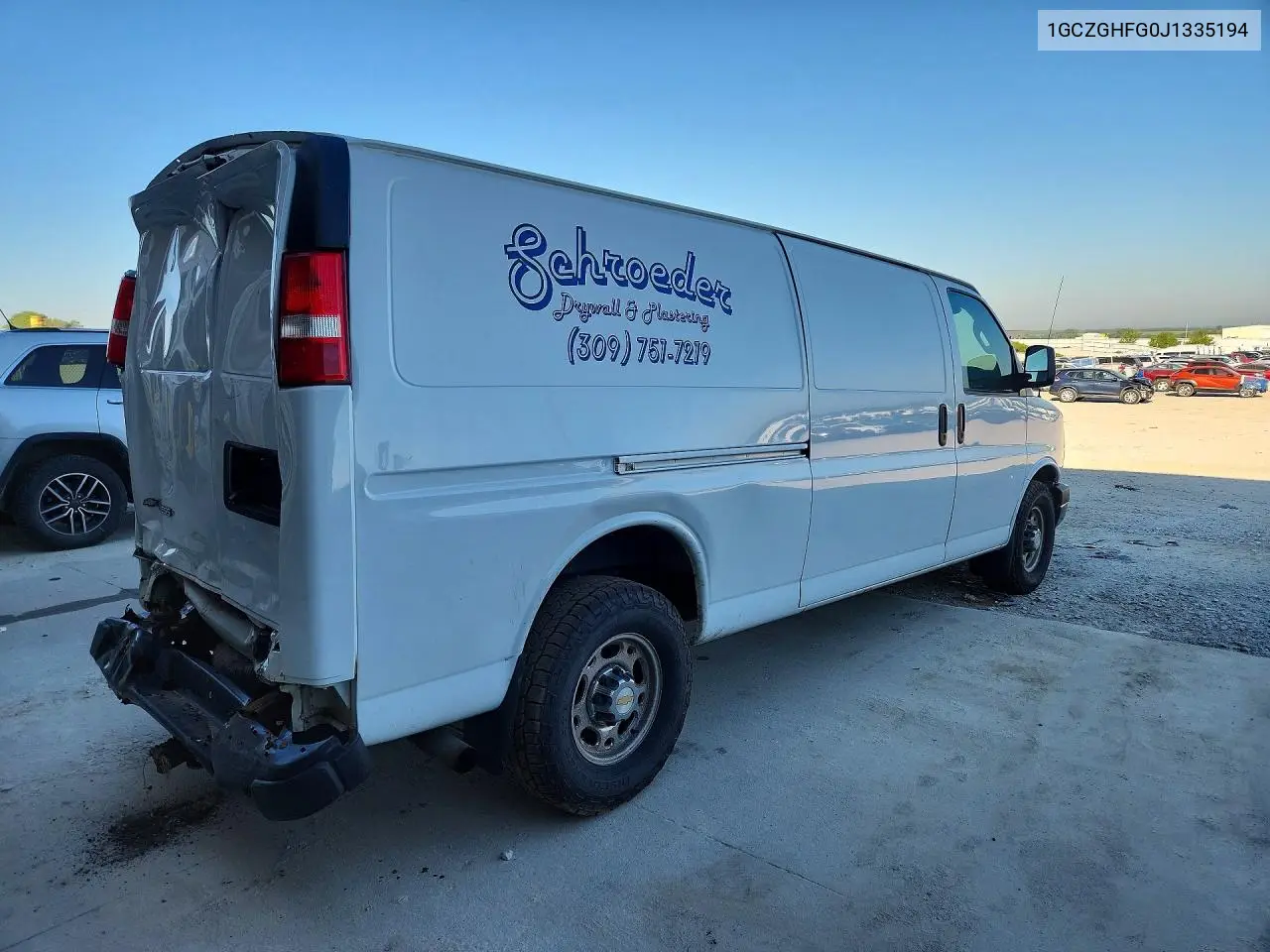 2018 Chevrolet Express G3500 VIN: 1GCZGHFG0J1335194 Lot: 60829336