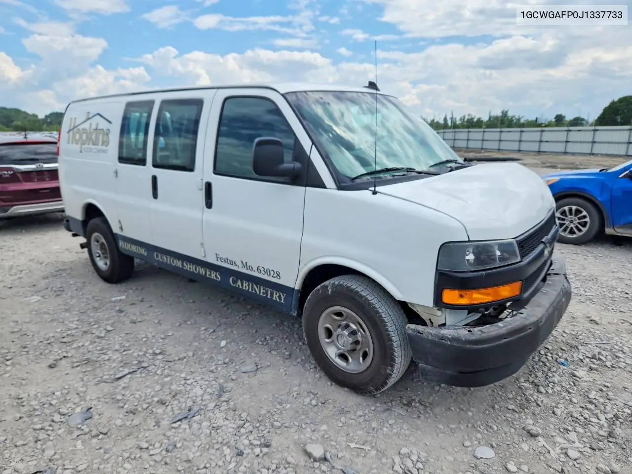 2018 Chevrolet Express G2500 VIN: 1GCWGAFP0J1337733 Lot: 61585726
