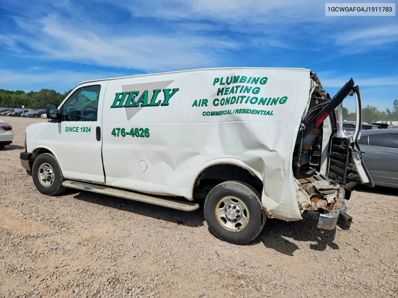 2018 Chevrolet Express G2500 VIN: 1GCWGAFG4J1911783 Lot: 61698726