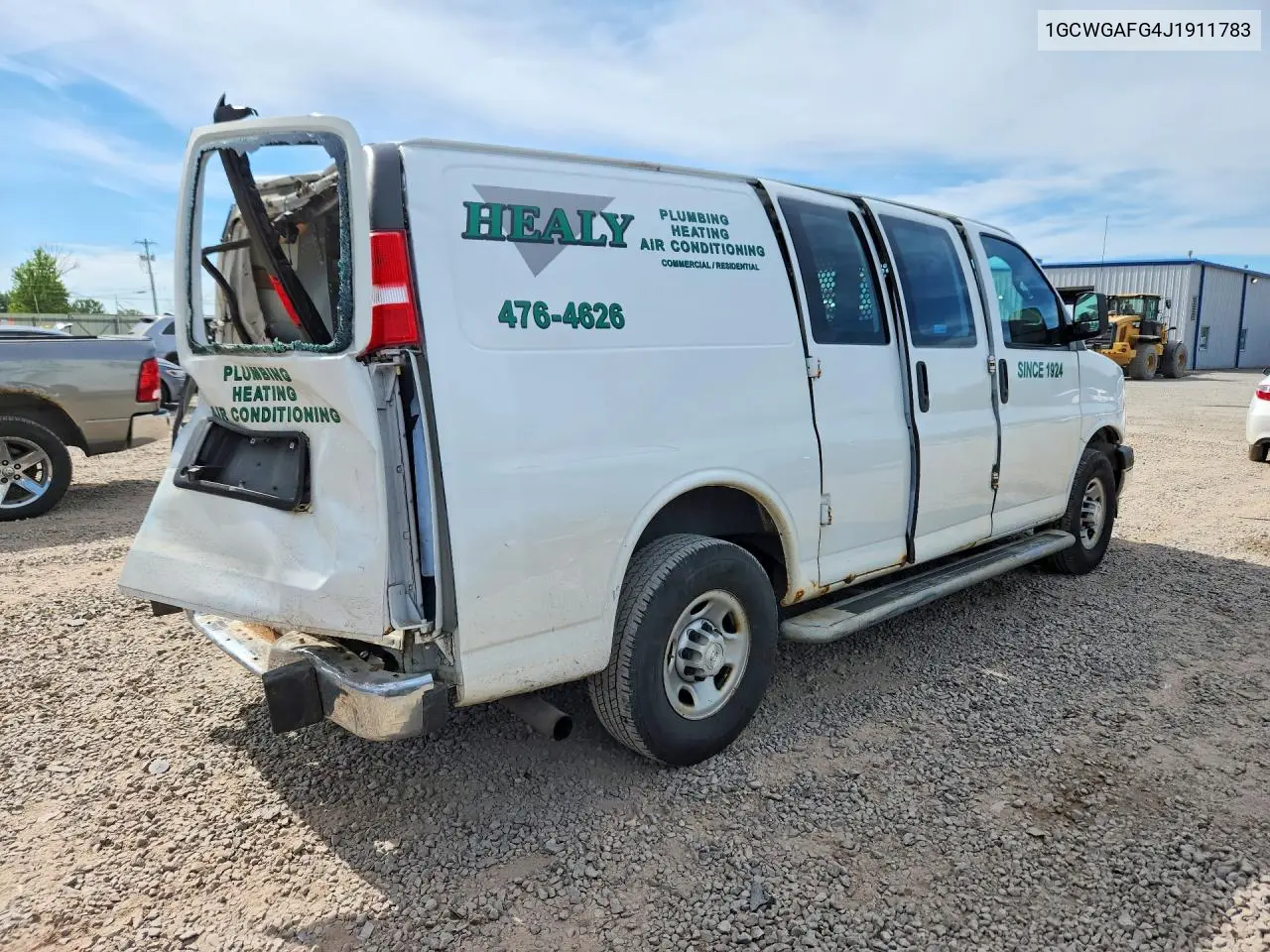 2018 Chevrolet Express G2500 VIN: 1GCWGAFG4J1911783 Lot: 61698726